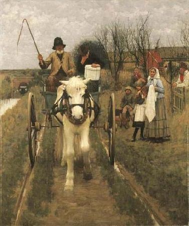 Henry Herbert La Thangue Leaving Home oil painting image